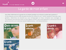 Tablet Screenshot of gardedenfant.fastt.org